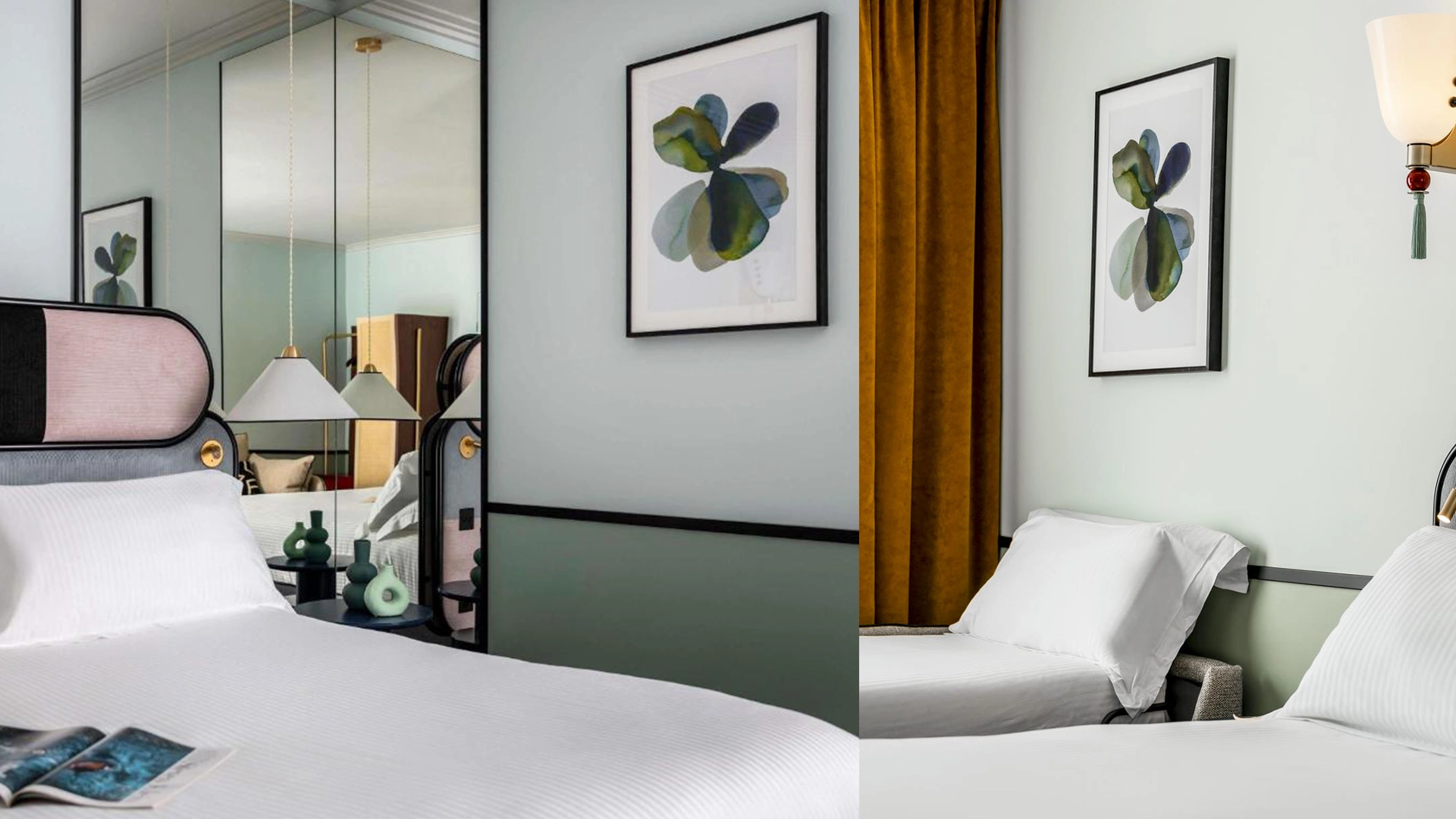 Oeuvre sur mesure (encre) - curation pour l'hôtel Faubourg Galant à Bruxelles